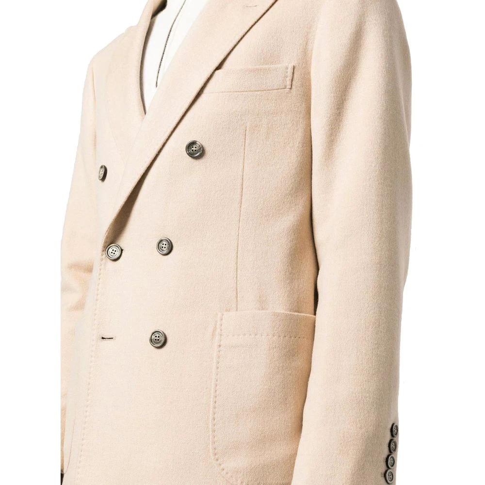 Brunello Cucinelli Beiger Wollmantel by Brunello Cucinelli