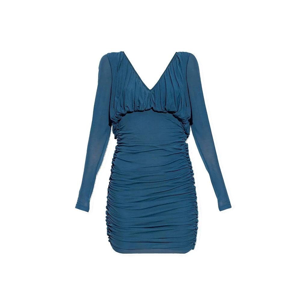 Saint Laurent Blaues Kupferfarbenes Freizeitkleid by Saint Laurent