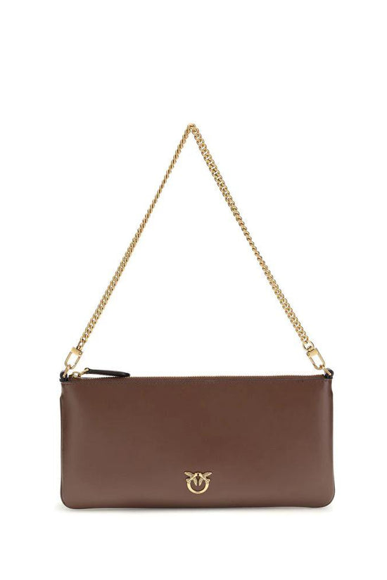 PINKO Braune Kalbsleder Schultertasche Bos Taurus by PINKO