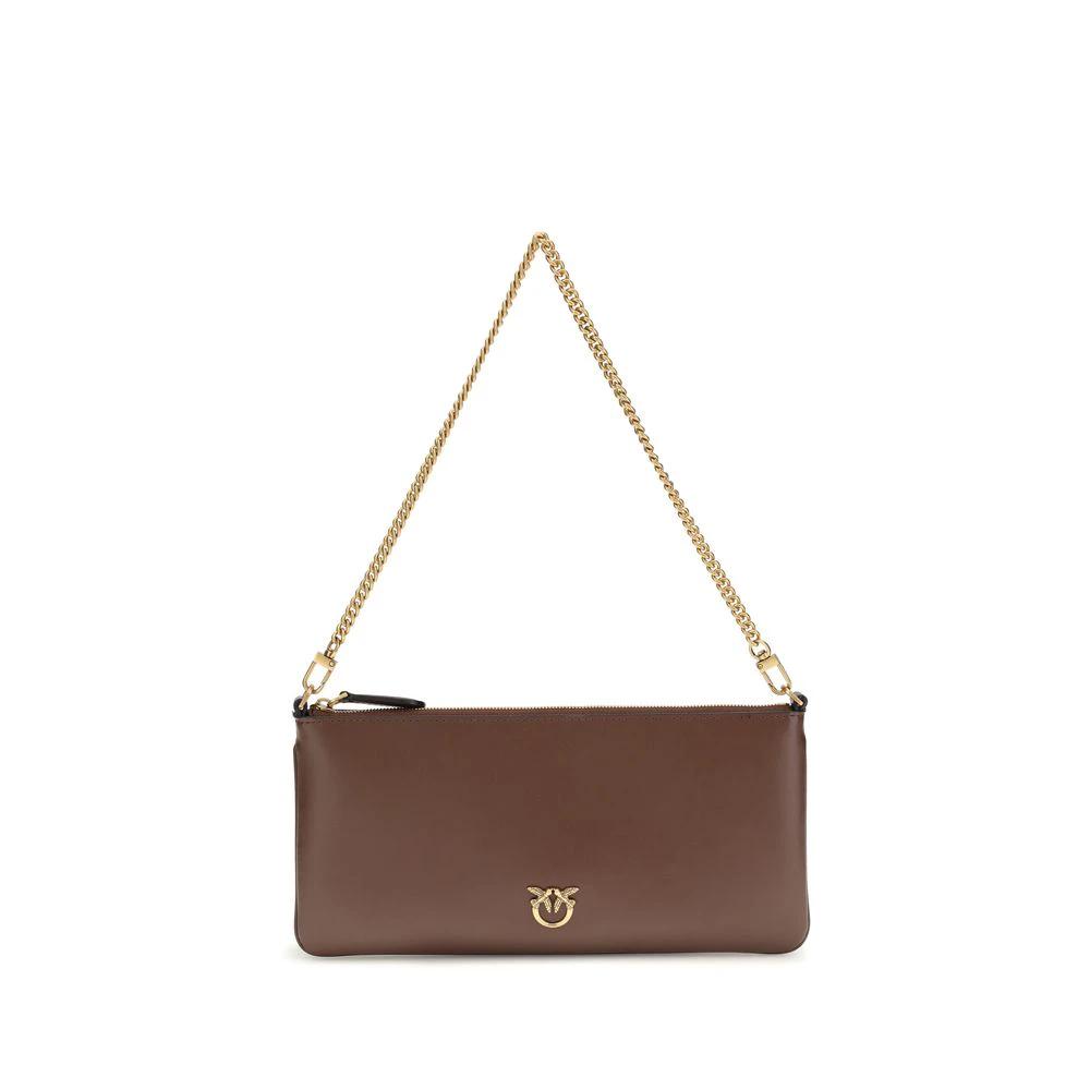 PINKO Braune Kalbsleder Schultertasche Bos Taurus by PINKO