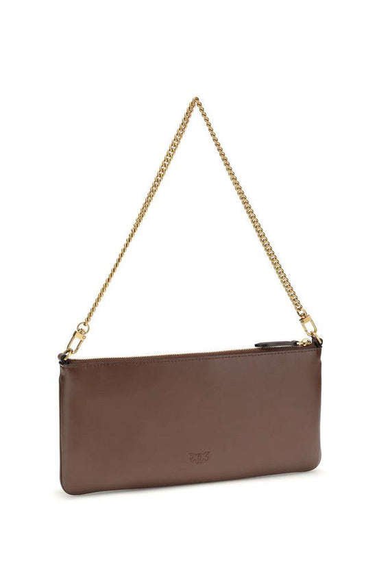 PINKO Braune Kalbsleder Schultertasche Bos Taurus by PINKO