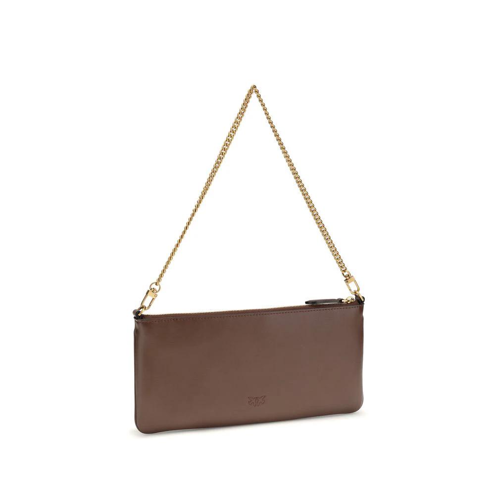PINKO Braune Kalbsleder Schultertasche Bos Taurus by PINKO