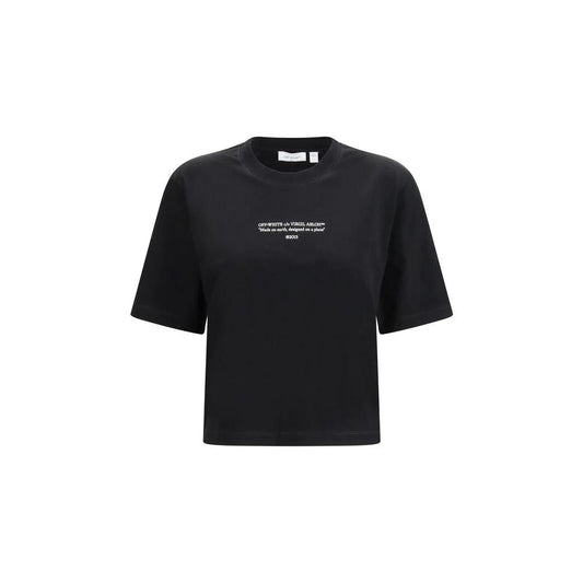 Off-White Schwarzes Baumwoll-T-Shirt by Off-White