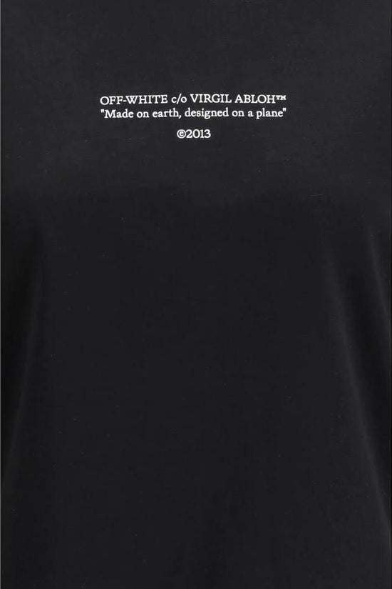 Off-White Schwarzes Baumwoll-T-Shirt by Off-White