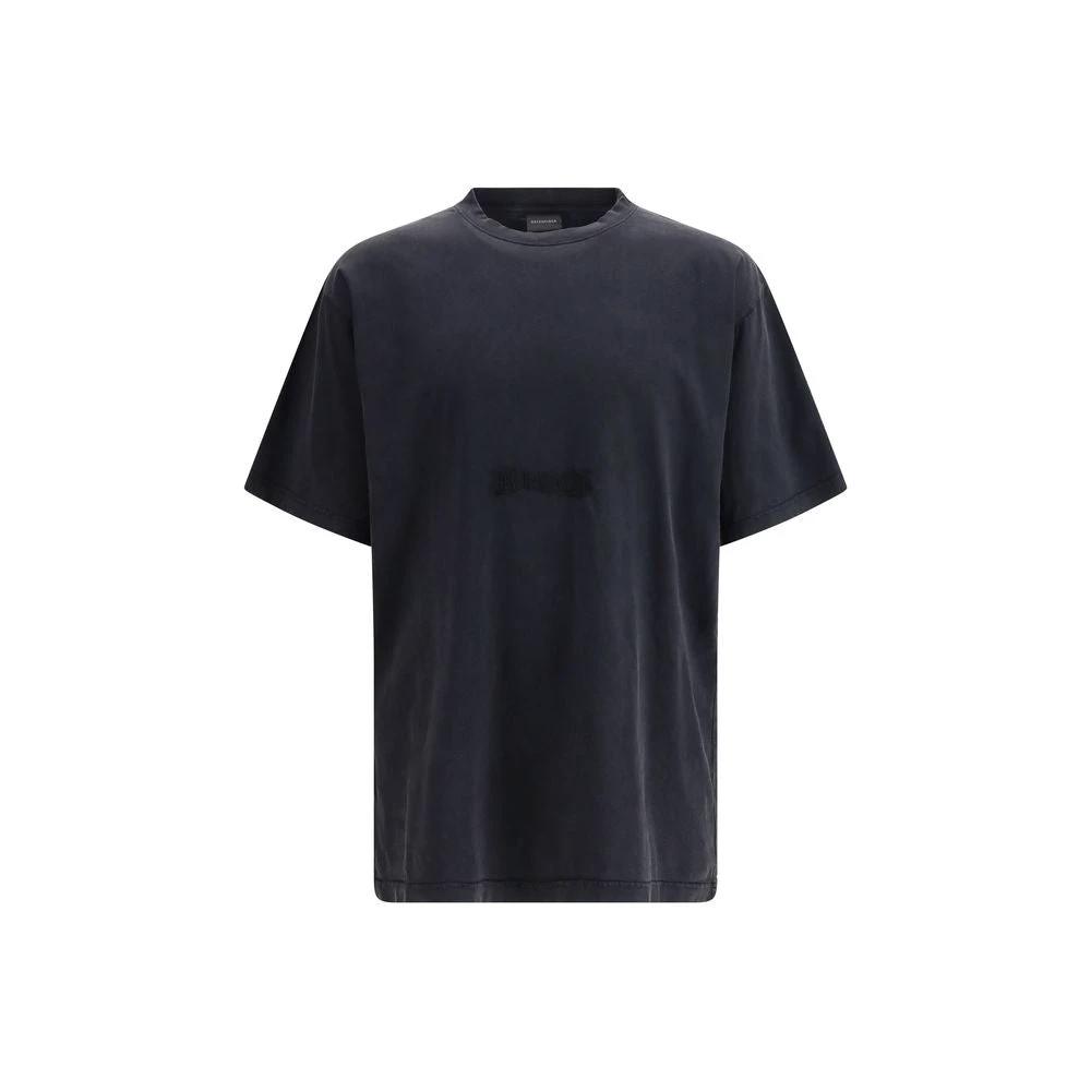 Balenciaga Schwarzes Baumwoll-T-Shirt by Balenciaga