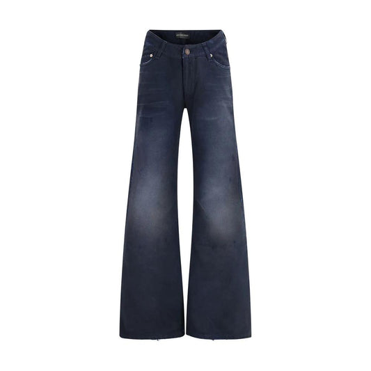Balenciaga Blaue ausgestellte Jeans aus Baumwolle by Balenciaga