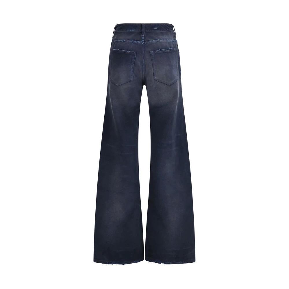 Balenciaga Blaue ausgestellte Jeans aus Baumwolle by Balenciaga