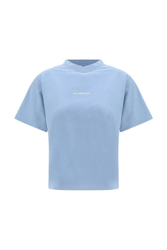 Balenciaga Blaues Baumwoll-T-Shirt by Balenciaga