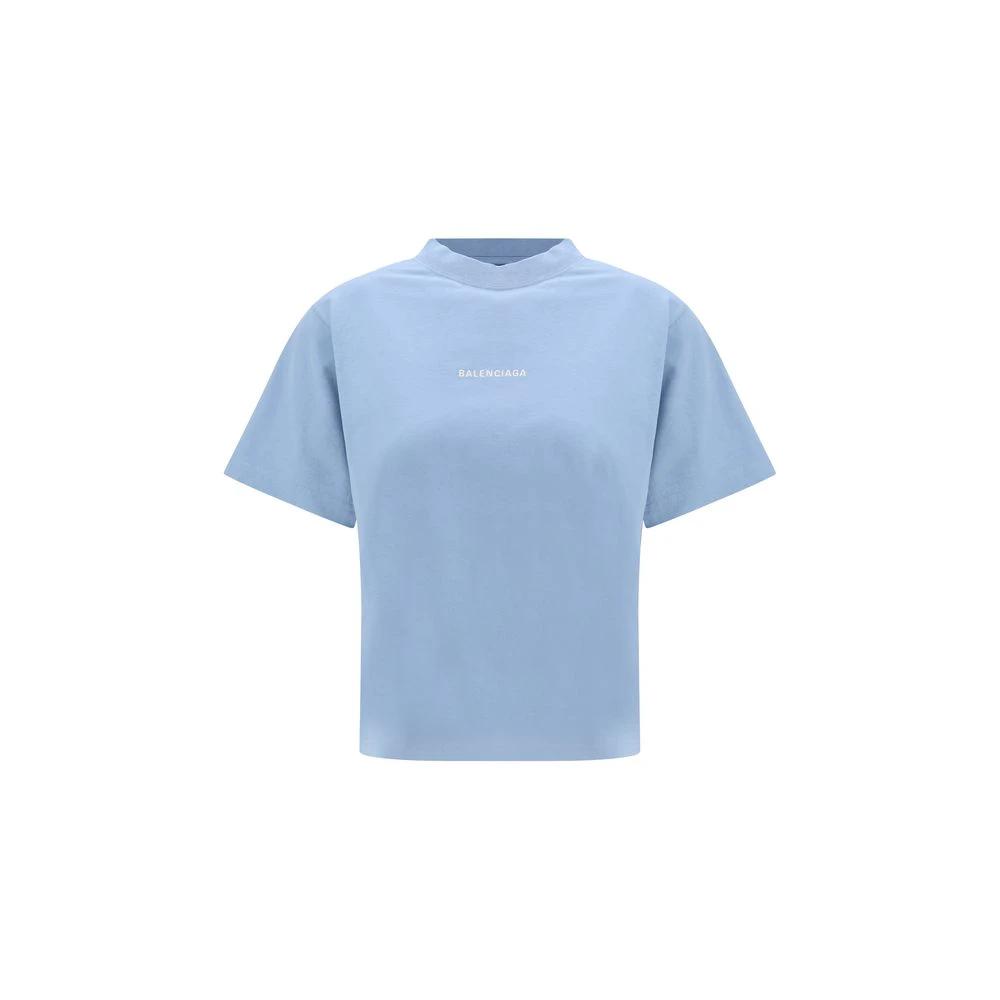 Balenciaga Blaues Baumwoll-T-Shirt by Balenciaga