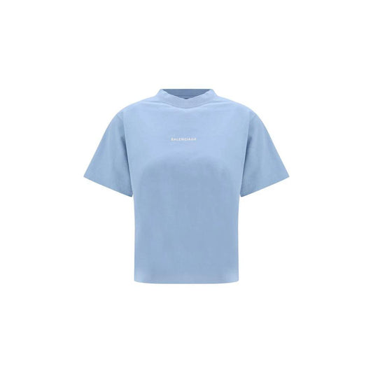Balenciaga Blaues Baumwoll-T-Shirt by Balenciaga