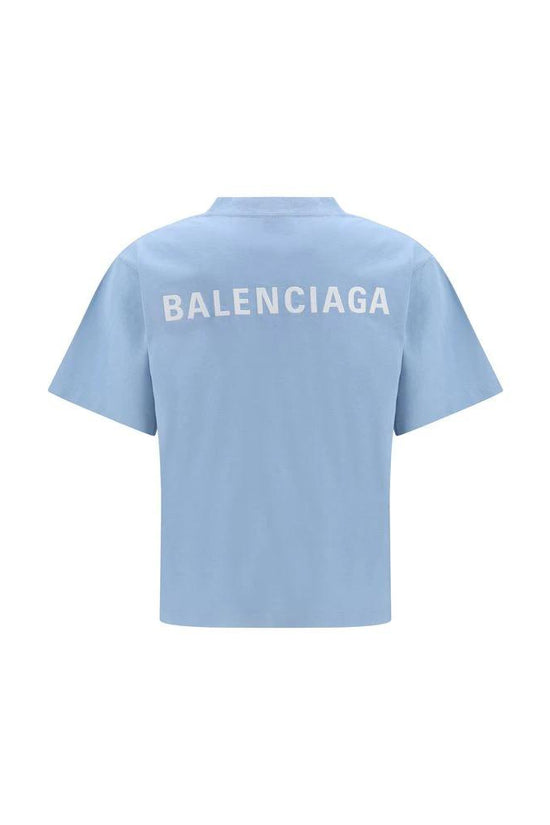 Balenciaga Blaues Baumwoll-T-Shirt by Balenciaga
