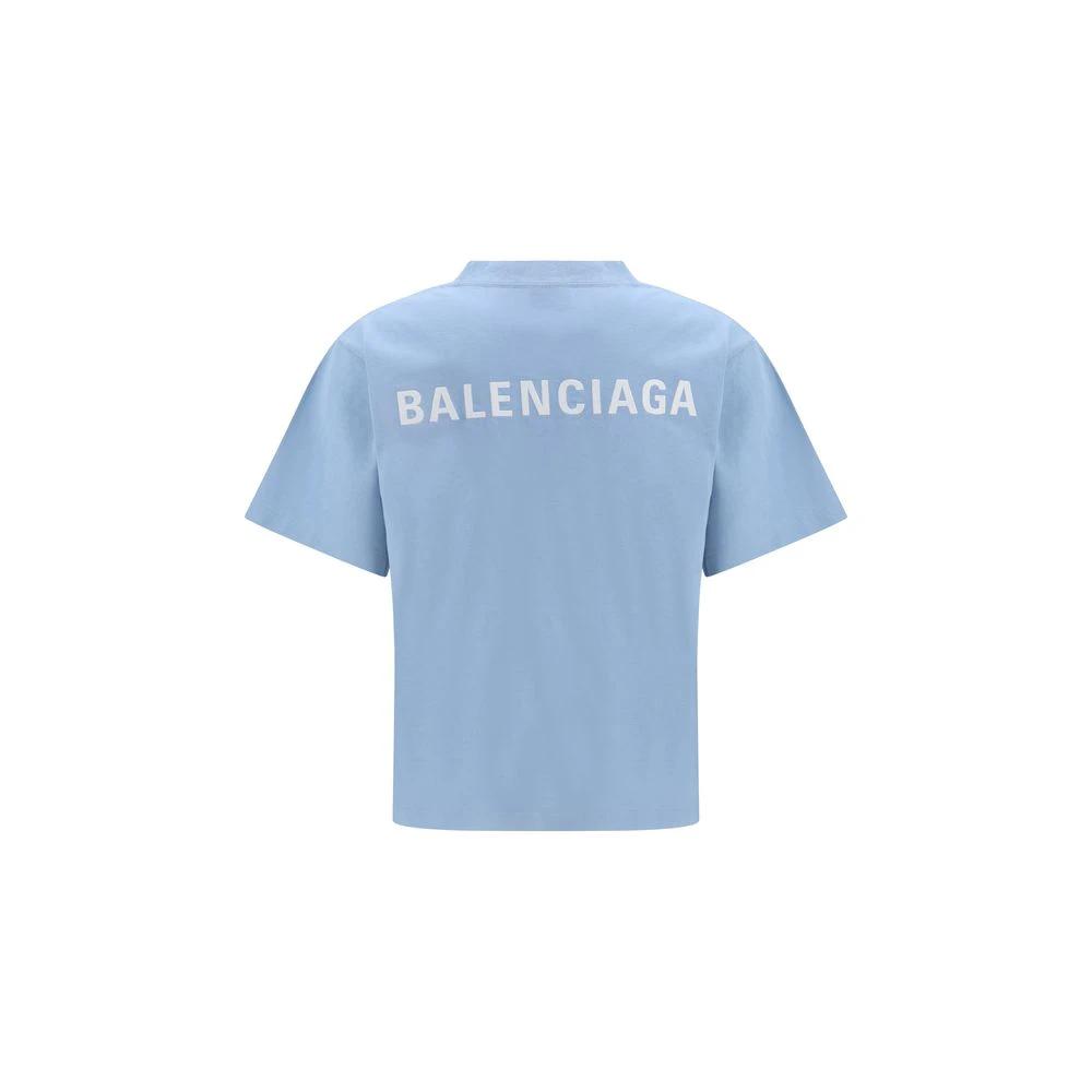 Balenciaga Blaues Baumwoll-T-Shirt by Balenciaga