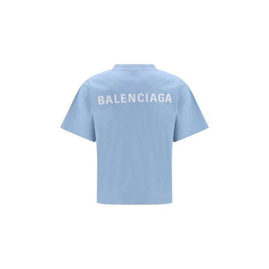 Balenciaga Blaues Baumwoll-T-Shirt by Balenciaga
