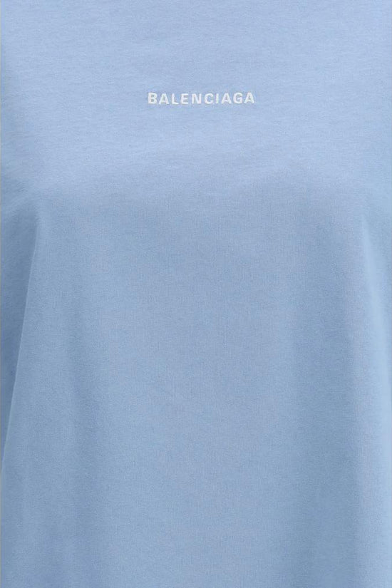 Balenciaga Blaues Baumwoll-T-Shirt by Balenciaga