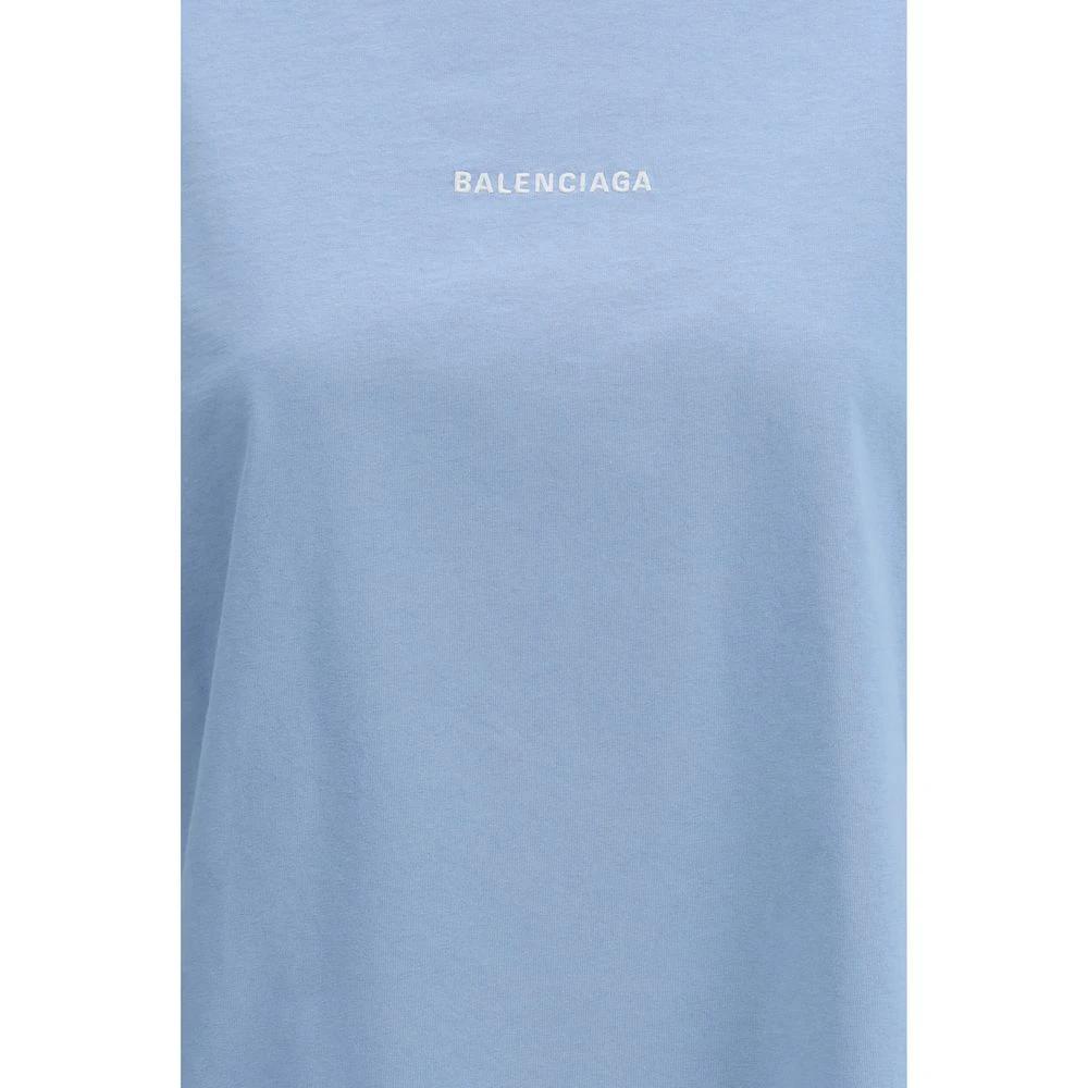 Balenciaga Blaues Baumwoll-T-Shirt by Balenciaga