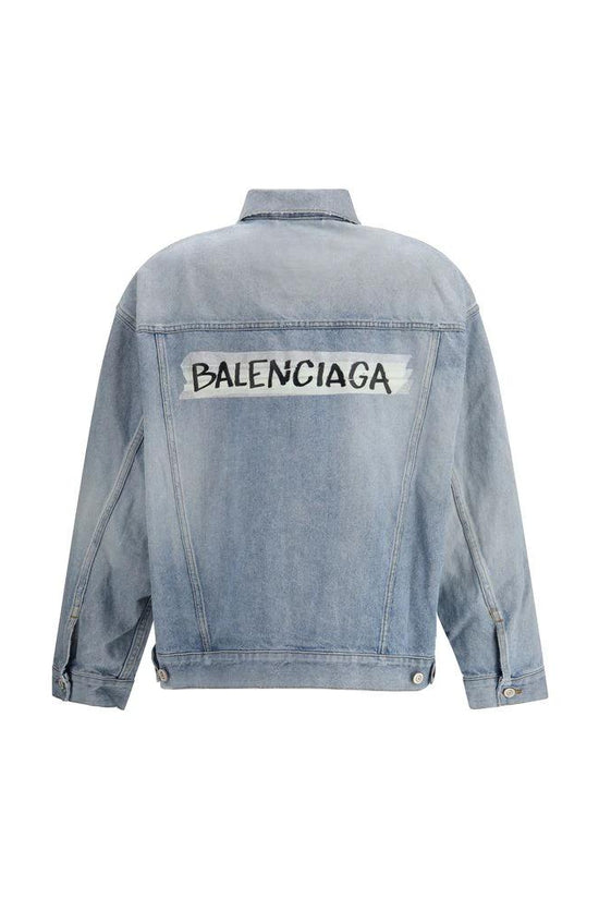Balenciaga Blaue Jeansjacke aus Baumwolle by Balenciaga