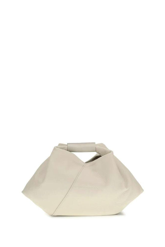 MM6 Weiße Kalbsleder Bos Taurus Handtasche by MM6