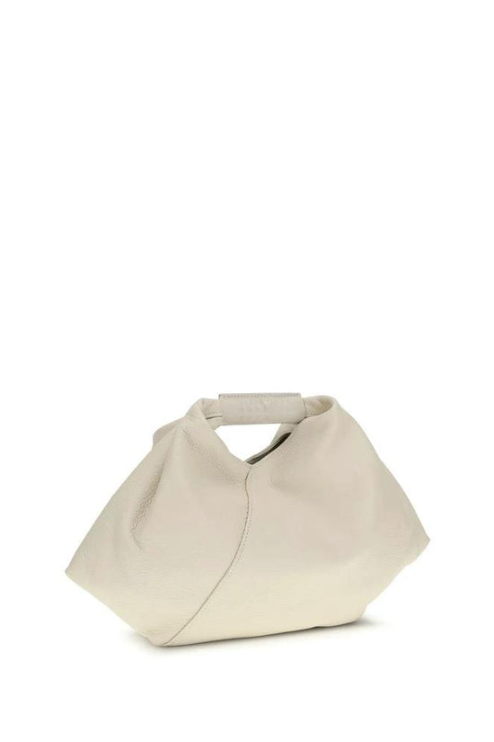 MM6 Weiße Kalbsleder Bos Taurus Handtasche by MM6