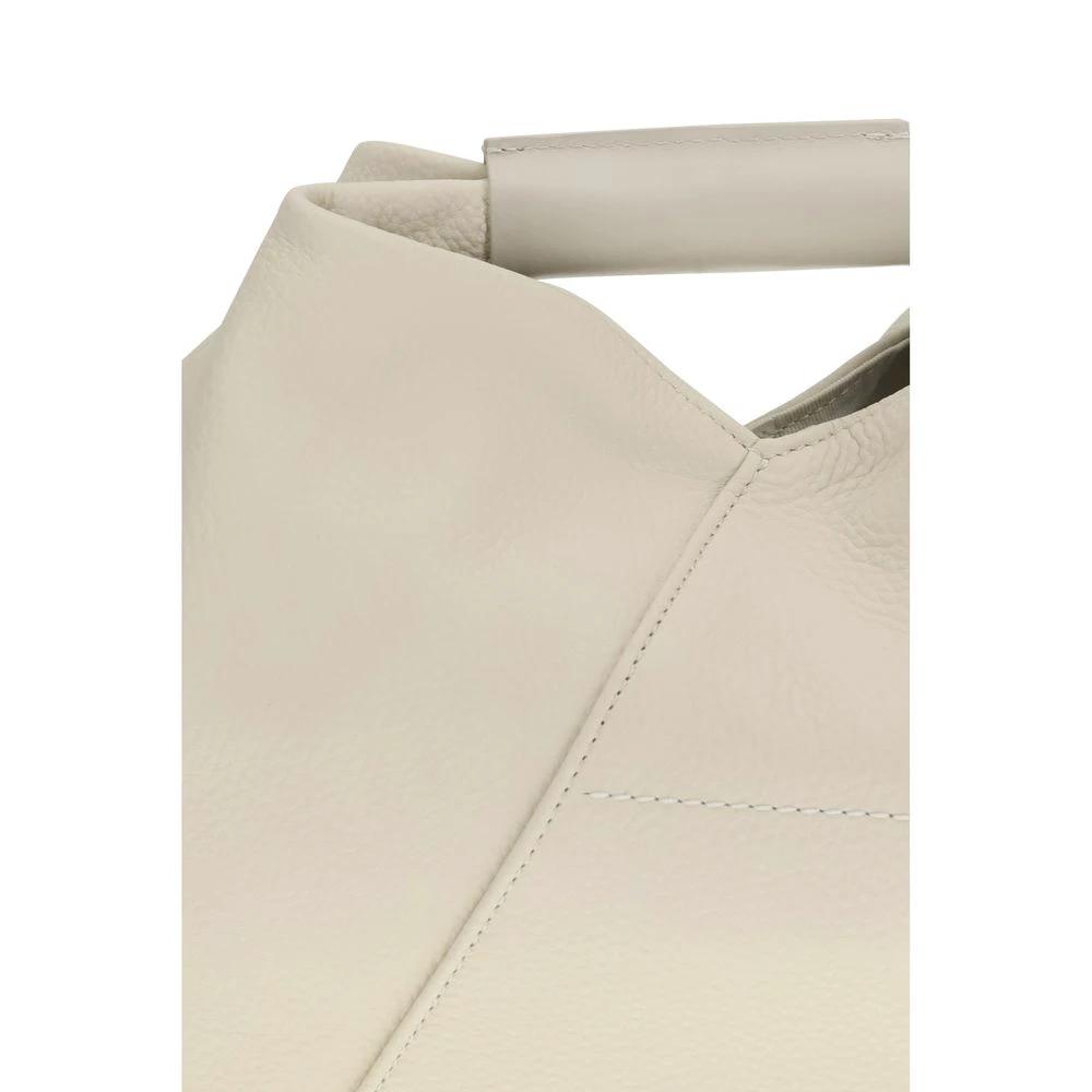 MM6 Weiße Kalbsleder Bos Taurus Handtasche by MM6