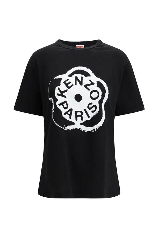 Kenzo Schwarzes Baumwoll-T-Shirt by Kenzo