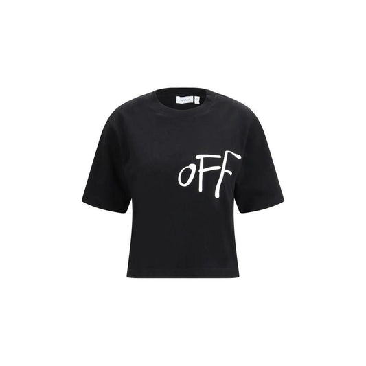 Off-White Schwarzes Baumwoll-T-Shirt by Off-White