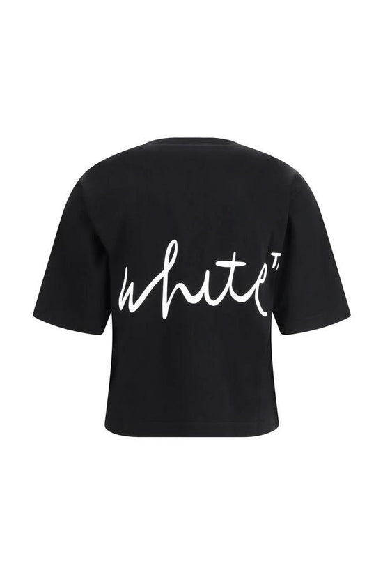 Off-White Schwarzes Baumwoll-T-Shirt by Off-White