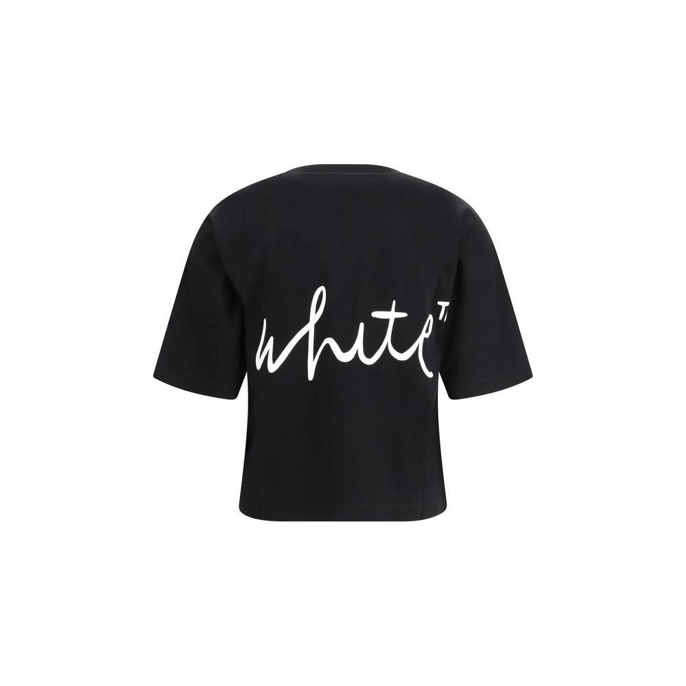 Off-White Schwarzes Baumwoll-T-Shirt by Off-White