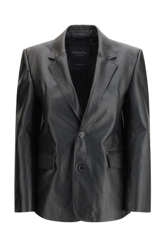 Balenciaga Schwarze Lederjacke by Balenciaga