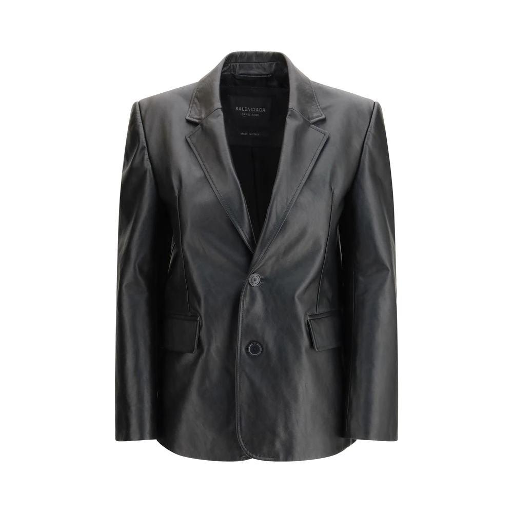 Balenciaga Schwarze Lederjacke by Balenciaga