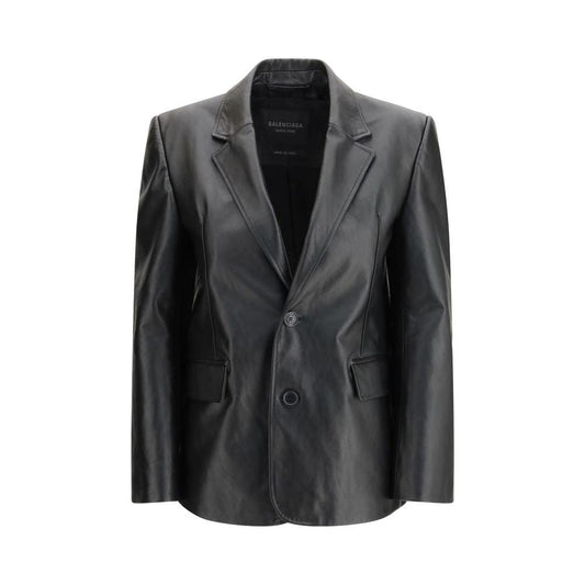 Balenciaga Schwarze Lederjacke by Balenciaga