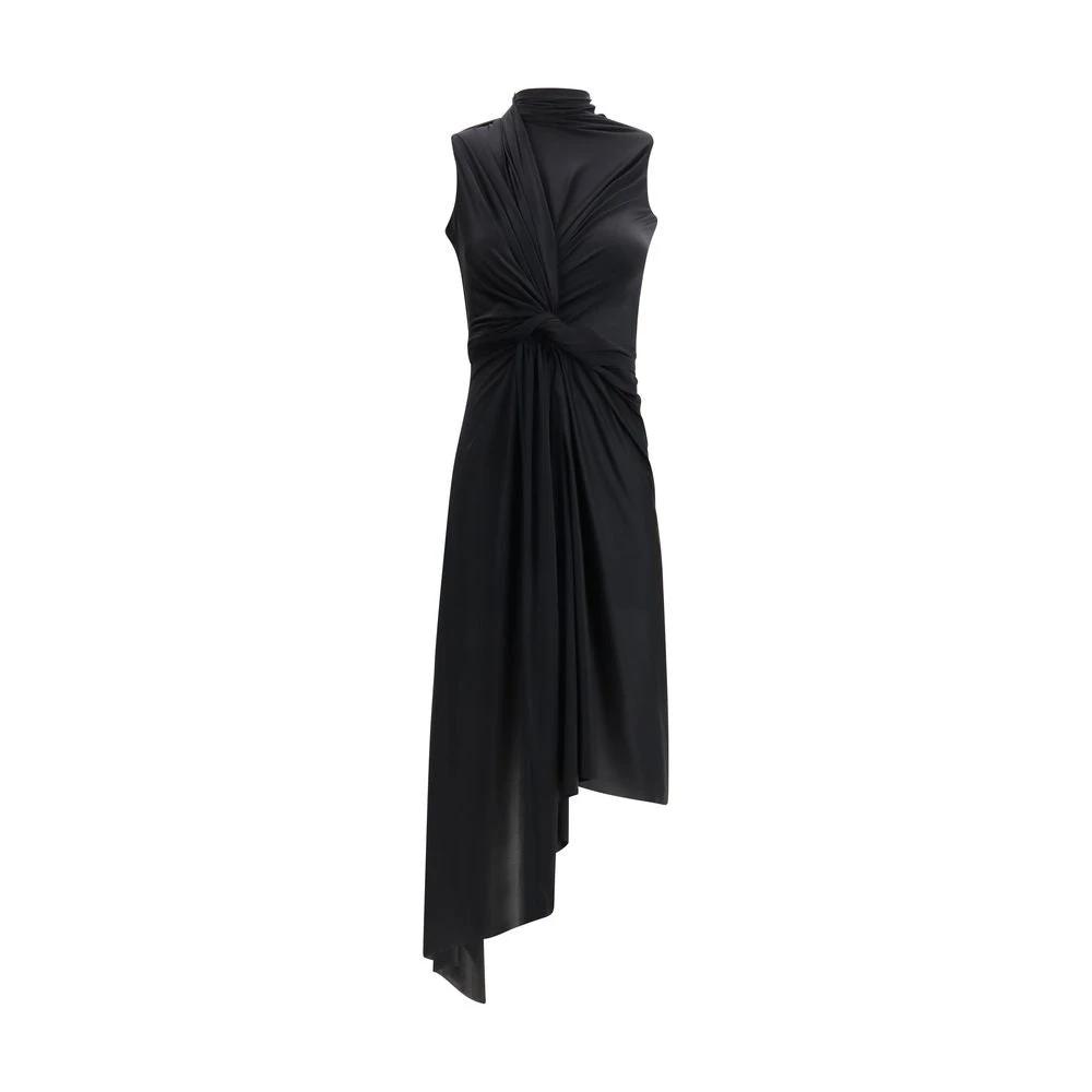 Balenciaga Schwarzes Polyamid-Casual-Kleid by Balenciaga