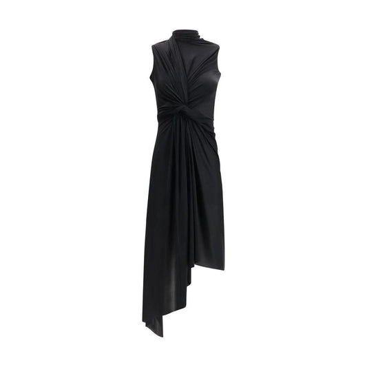 Balenciaga Schwarzes Polyamid-Casual-Kleid by Balenciaga