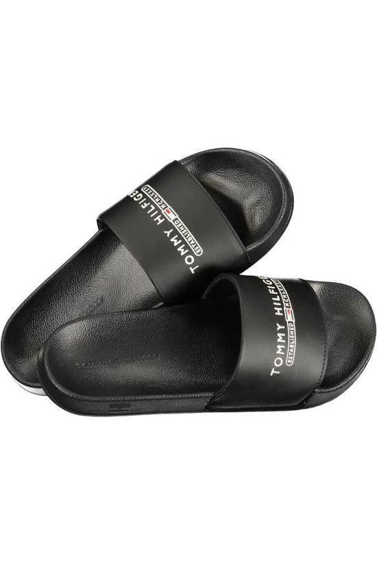 Tommy Hilfiger Schwarze Herren-Slipper aus Polyurethan by Tommy Hilfiger