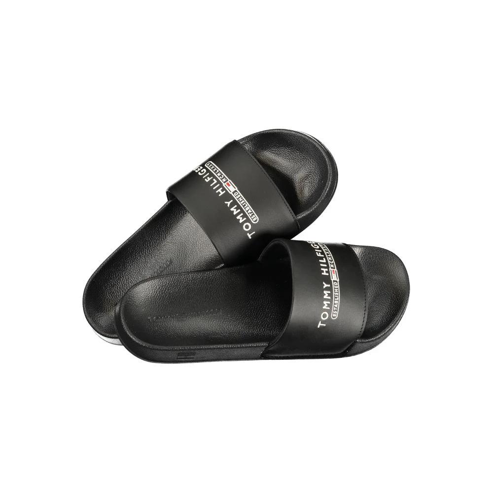 Tommy Hilfiger Schwarze Herren-Slipper aus Polyurethan by Tommy Hilfiger