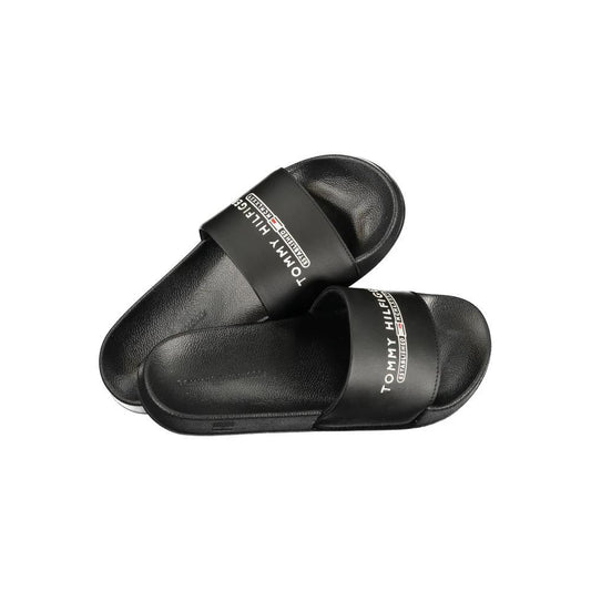 Tommy Hilfiger Schwarze Herren-Slipper aus Polyurethan by Tommy Hilfiger