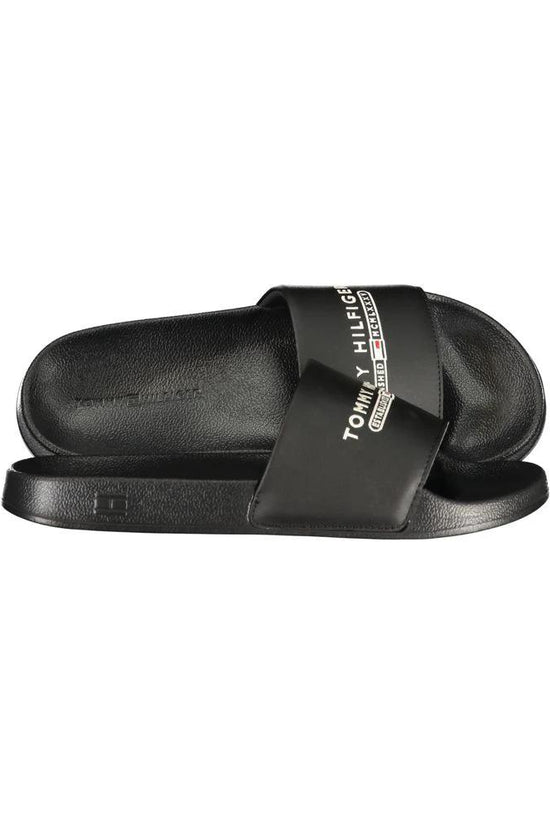 Tommy Hilfiger Schwarze Herren-Slipper aus Polyurethan by Tommy Hilfiger