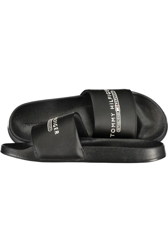 Tommy Hilfiger Schwarze Herren-Slipper aus Polyurethan by Tommy Hilfiger