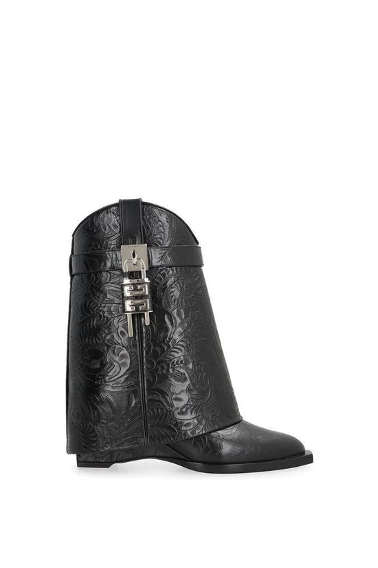 Givenchy Schwarze Ankle Boots aus Kalbsleder by Givenchy