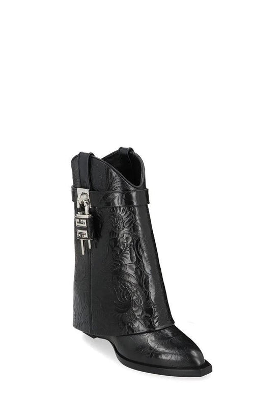 Givenchy Schwarze Ankle Boots aus Kalbsleder by Givenchy