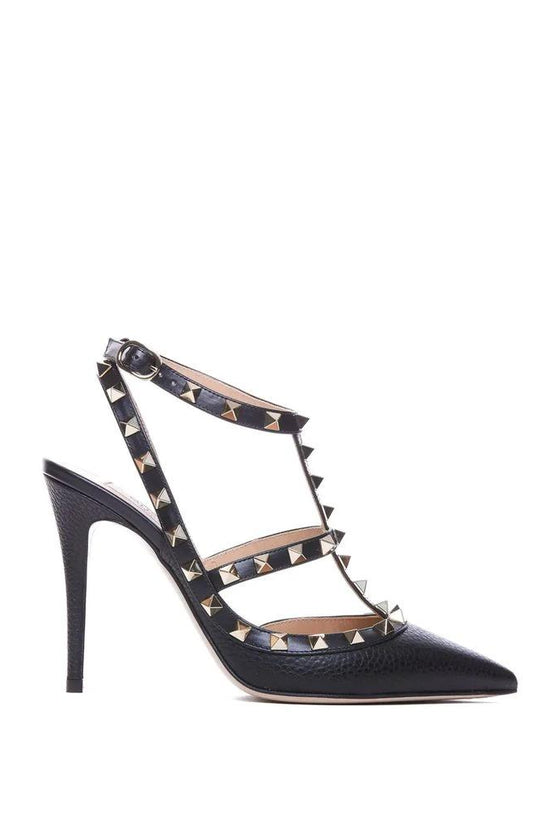 Valentino Garavani Schwarze Pumps aus Kalbsleder mit hohem Absatz by Valentino Garavani