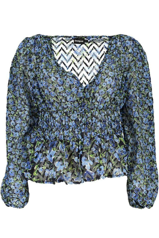 Desigual Blaue Damenbluse aus Polyester by Desigual