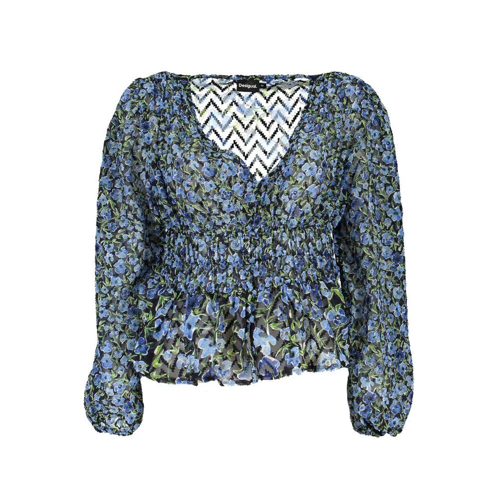 Desigual Blaue Damenbluse aus Polyester by Desigual