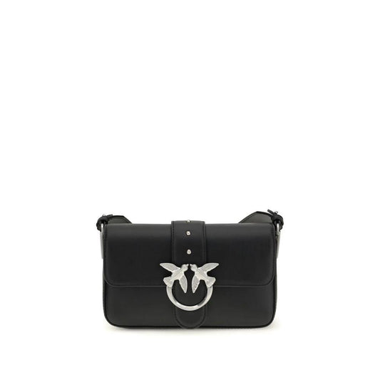 PINKO Schwarze Kalbsleder Bos Taurus Schultertasche by PINKO