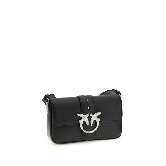 PINKO Schwarze Kalbsleder Bos Taurus Schultertasche by PINKO
