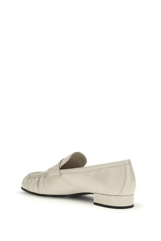 Prada Beige Kalbsleder Bos Taurus Slipper-Loafer by Prada