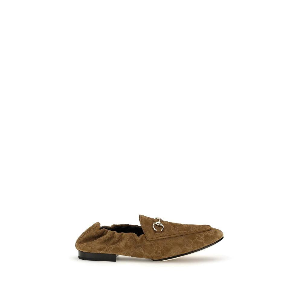 Gucci Braune Kalbsleder Bos Taurus Slipper-Loafer by Gucci