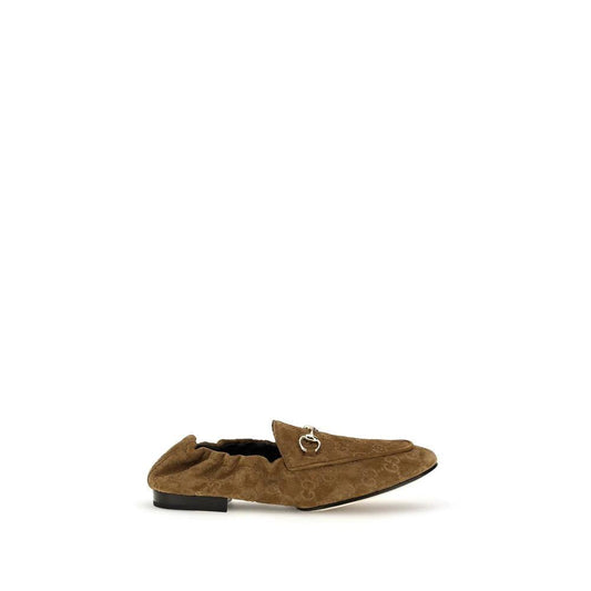 Gucci Braune Kalbsleder Bos Taurus Slipper-Loafer by Gucci