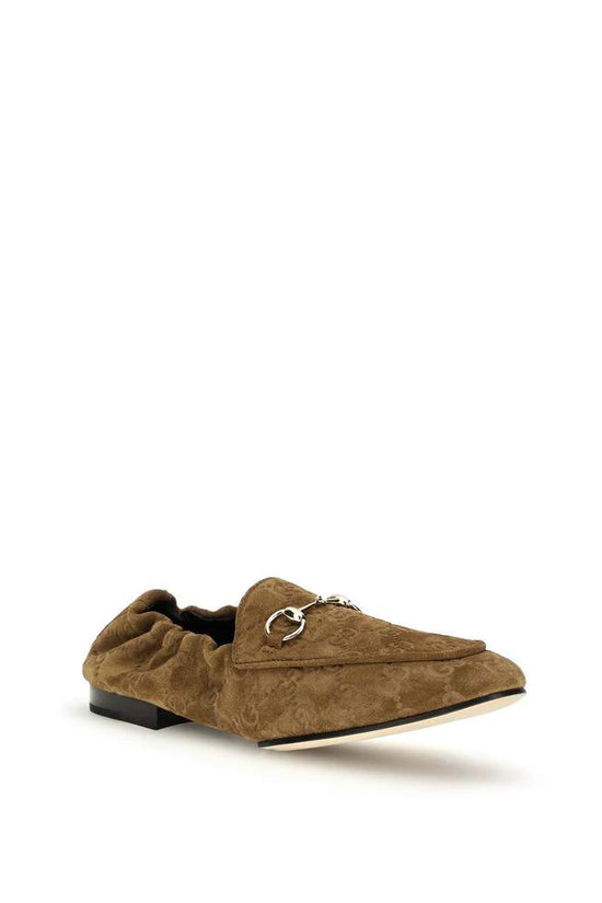 Gucci Braune Kalbsleder Bos Taurus Slipper-Loafer by Gucci