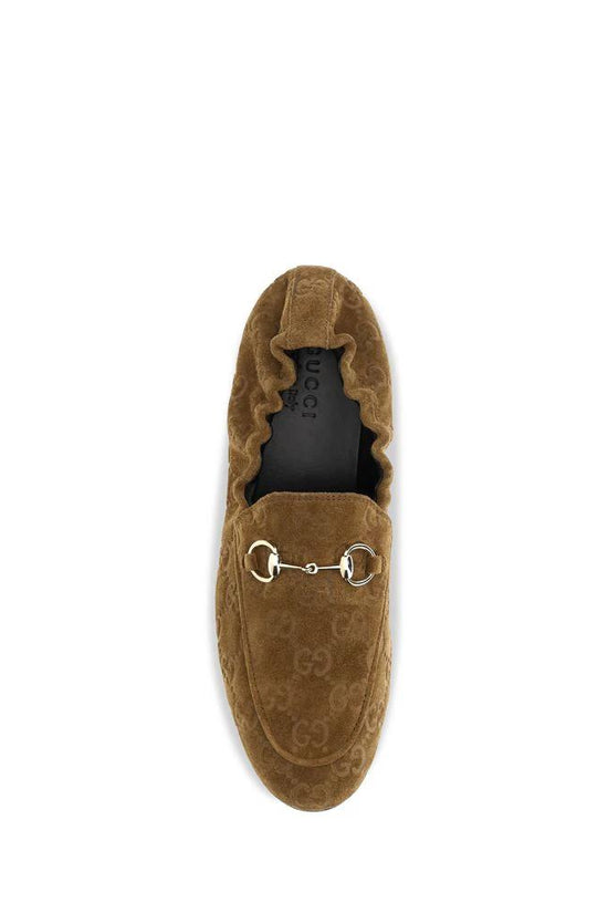 Gucci Braune Kalbsleder Bos Taurus Slipper-Loafer by Gucci