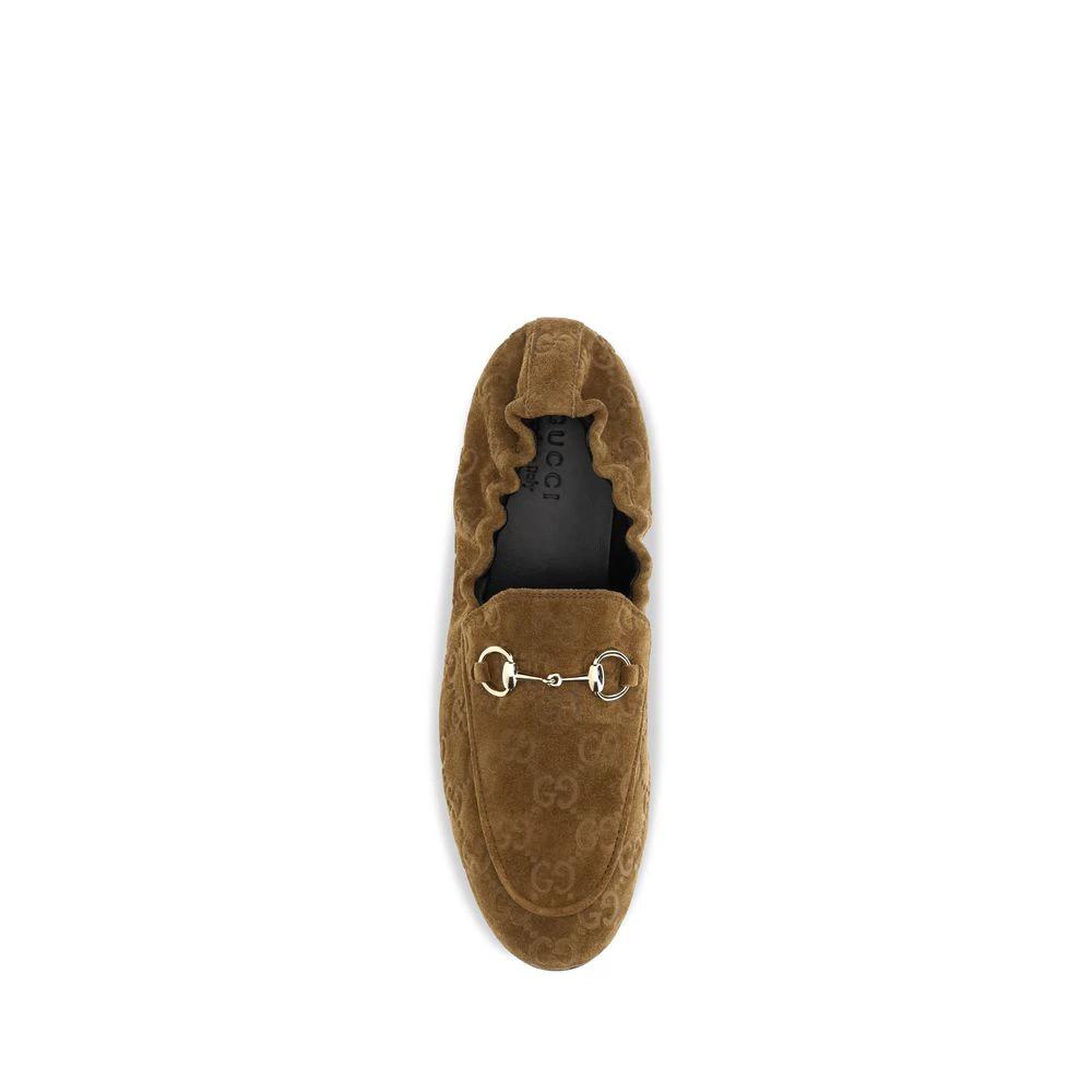 Gucci Braune Kalbsleder Bos Taurus Slipper-Loafer by Gucci